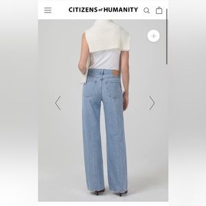 Citizen of Humanity wide leg annina jeans sz 27